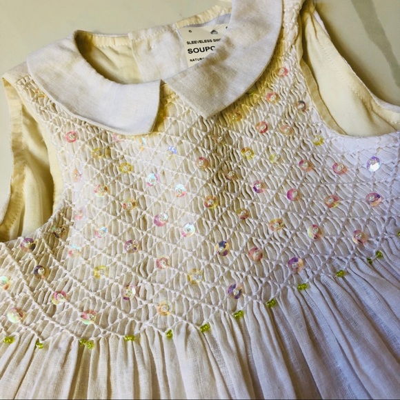 NWT Jacadi Sleeveless Smock Dress - Picture 3 of 6